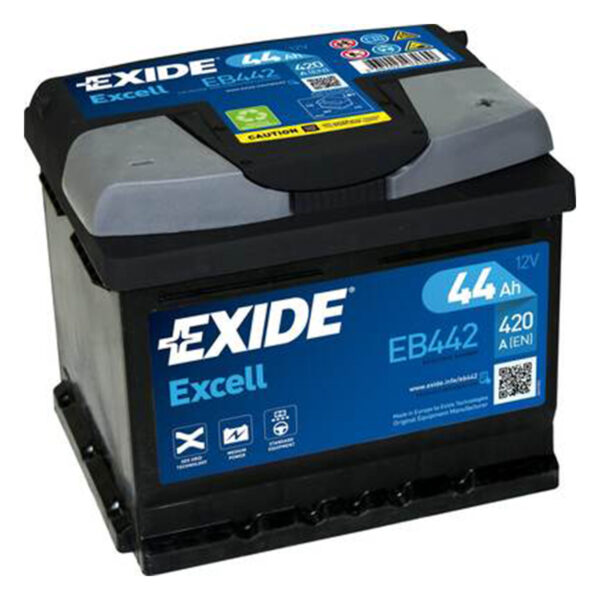 EXIDE Excell Akumulator 12V 44 Ah 420A (EB442) desno+