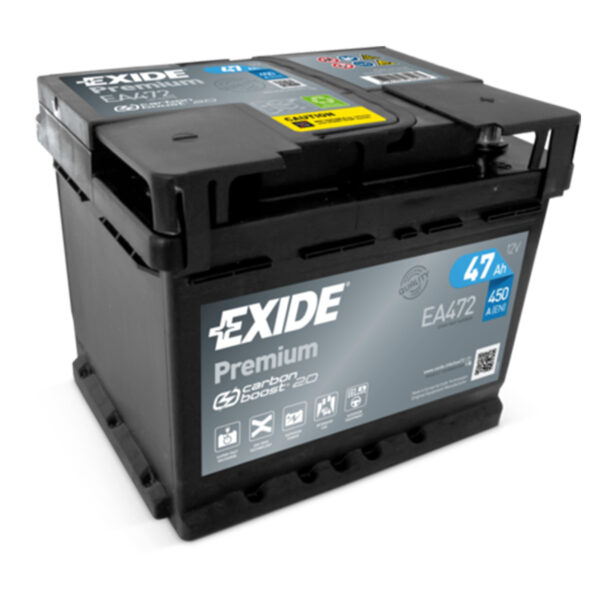 EXIDE Premium Akumulator 12V 47Ah 450A (EA472) desno+