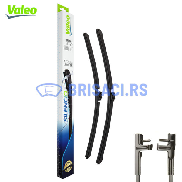 Valeo Silencio Flat (574368) - Set Prednjih Brisača (2kom), Dimenzije: 550mm & 400mm