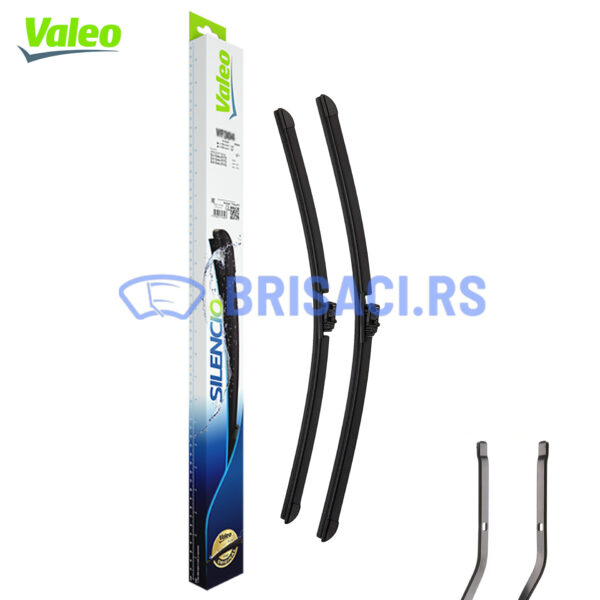 Valeo Silencio Flat (577800) - Set Prednjih Brisača (2kom), Dimenzije: 500mm & 350mm
